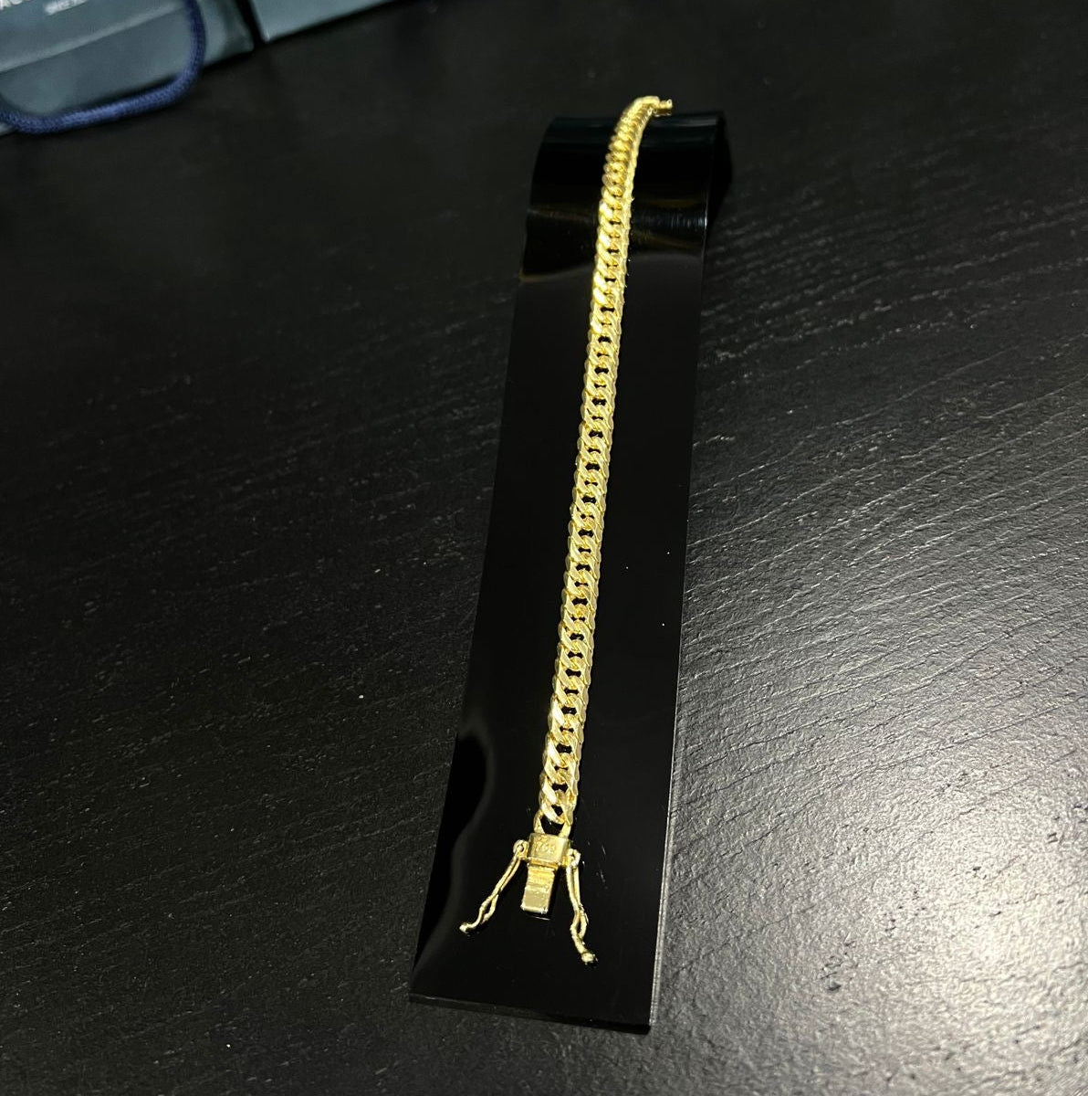Pulseira Grumet Dupla 7mm banhado a ouro 18k