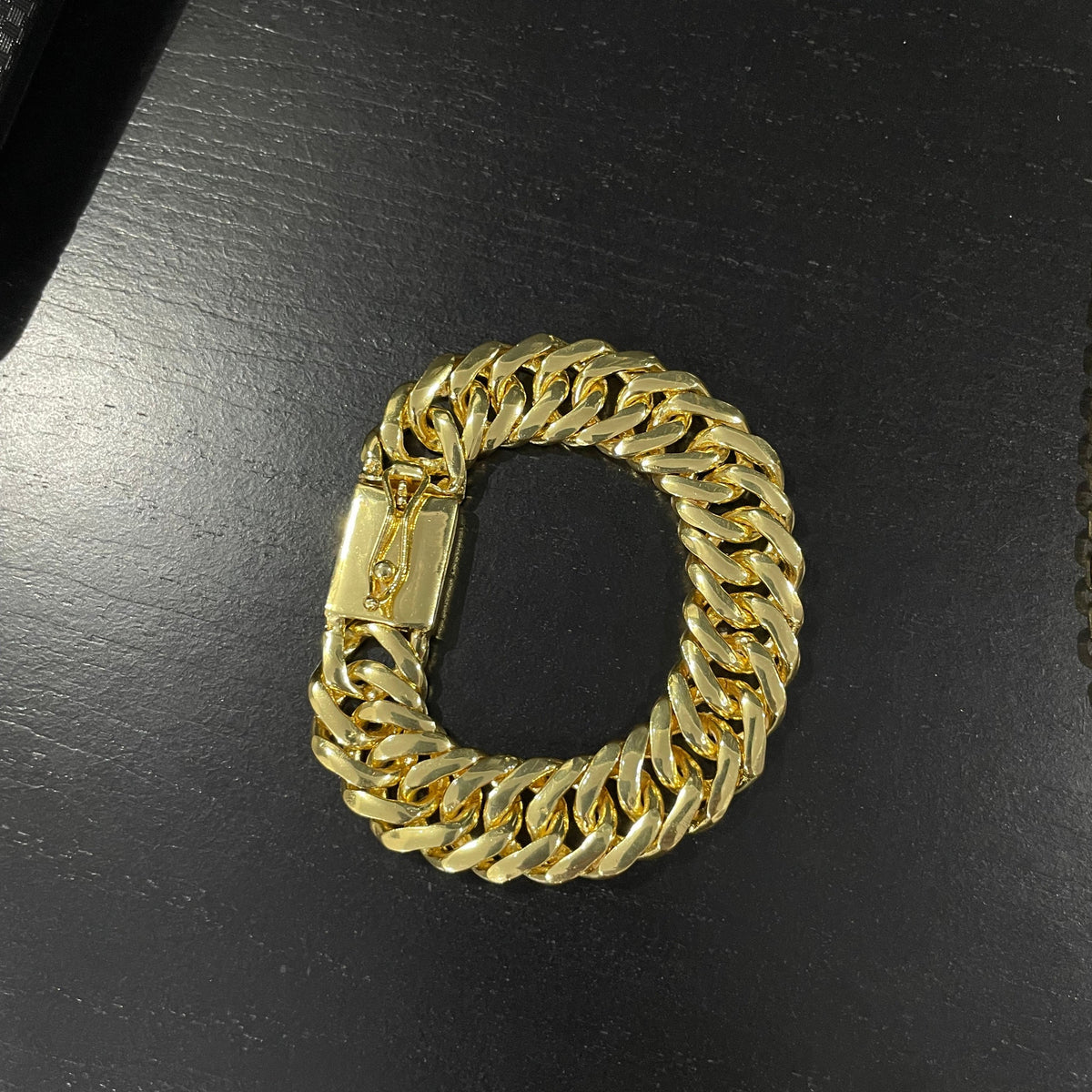 Pulseira Grumet Dupla 20mm banhado a ouro 18k