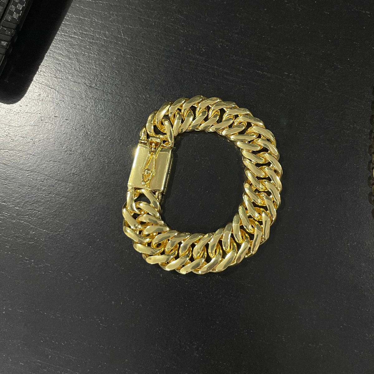 Pulseira Grumet Dupla 20mm banhado a ouro 18k