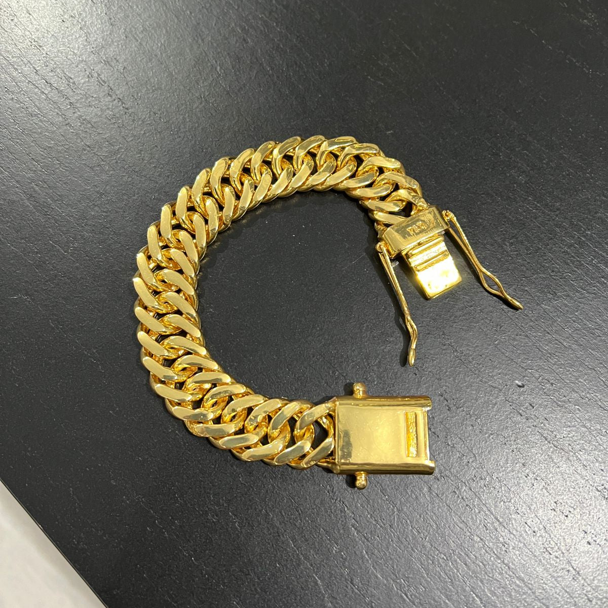 Pulseira Grumet Dupla 20mm Banhado a Ouro 18k