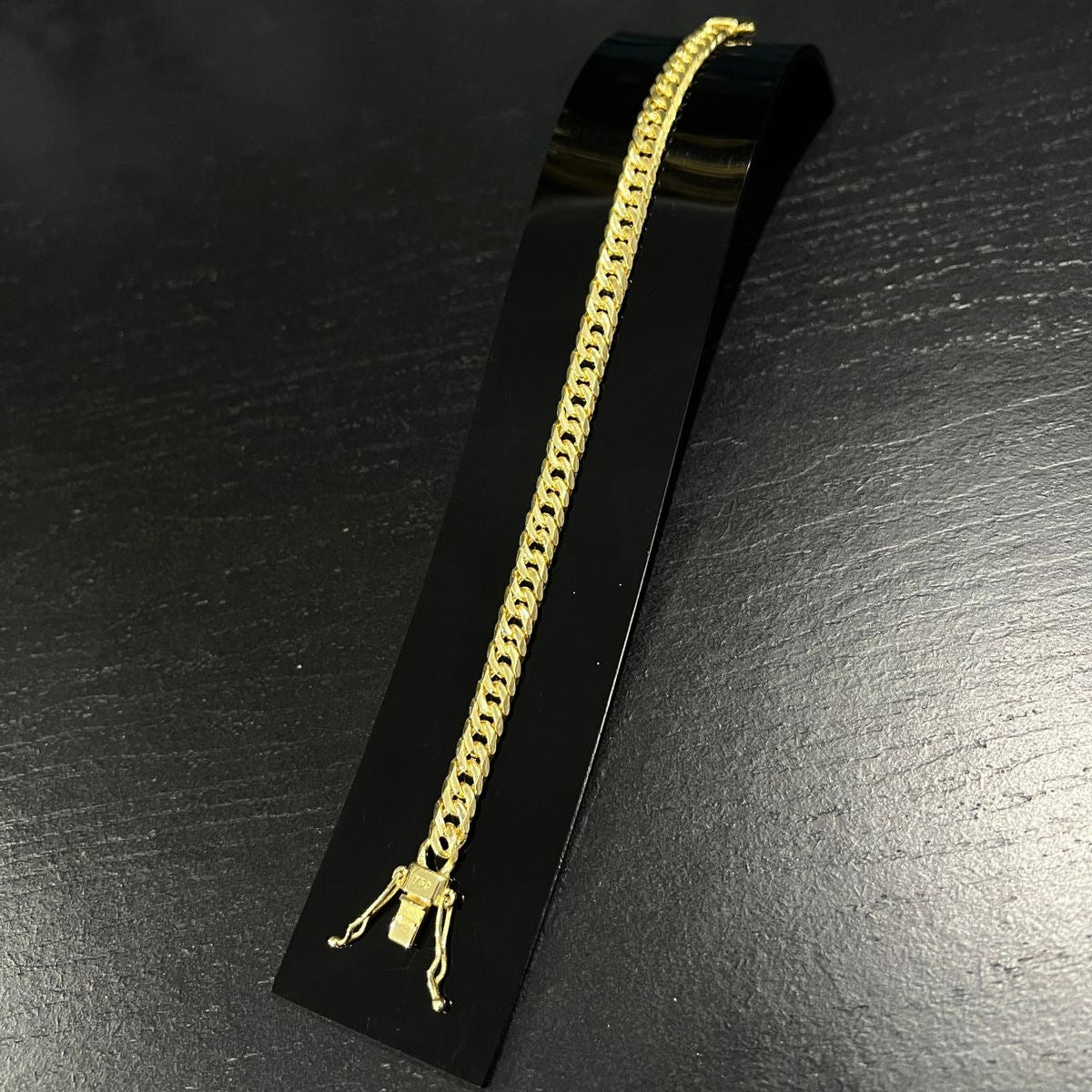 Pulseira Grumet Dupla 7mm banhado a ouro 18k