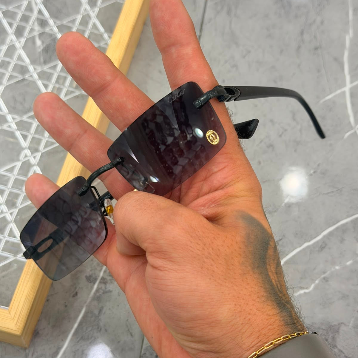 Óculos Cartier Grife M2 Preto