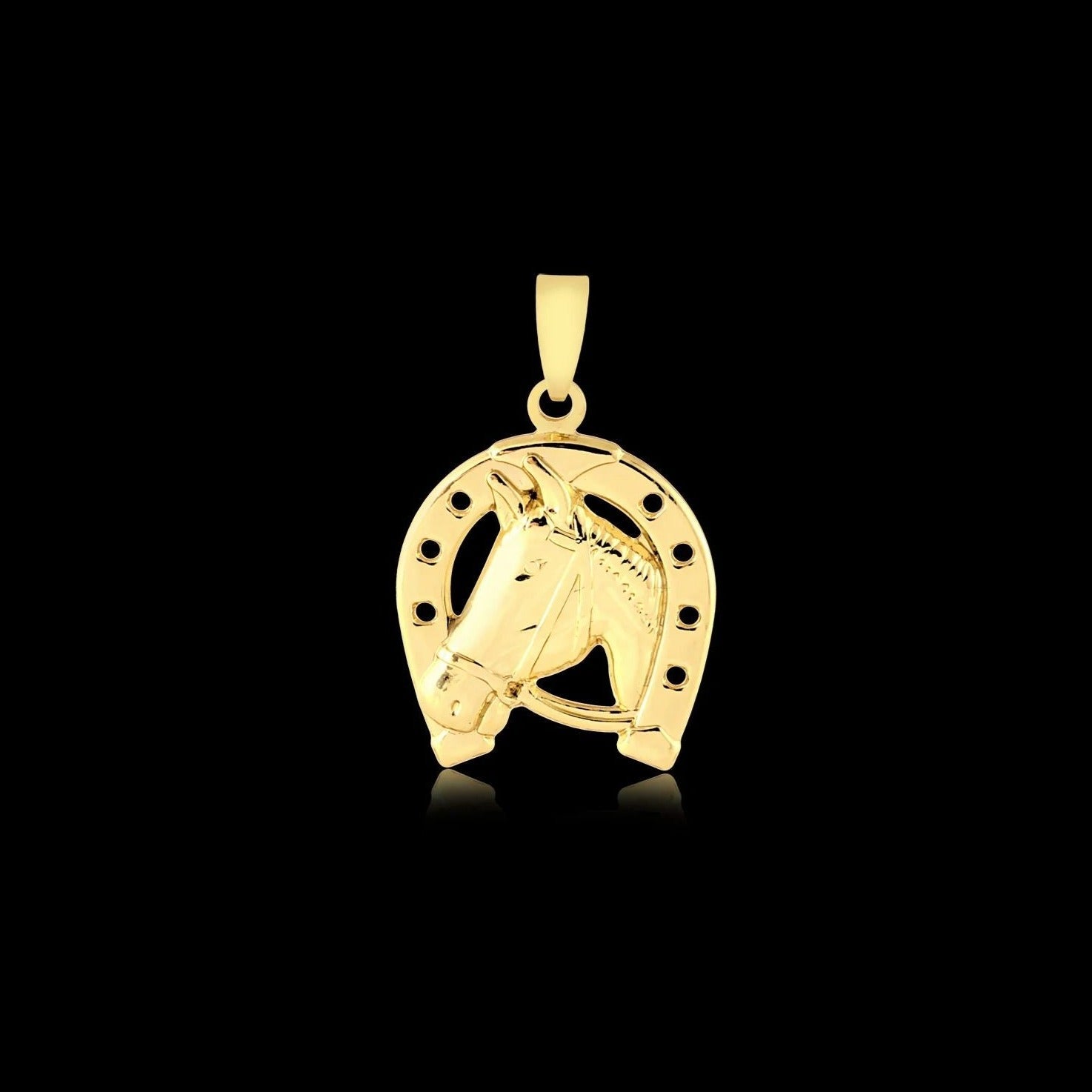 Pingente Cavalo Banhado a Ouro 18k