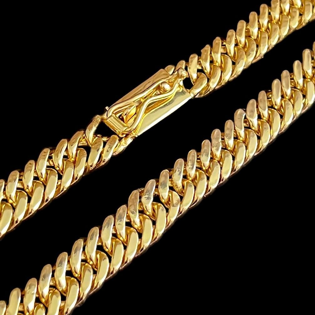 Corrente Grumet Dupla 13mm banhado a ouro 18k