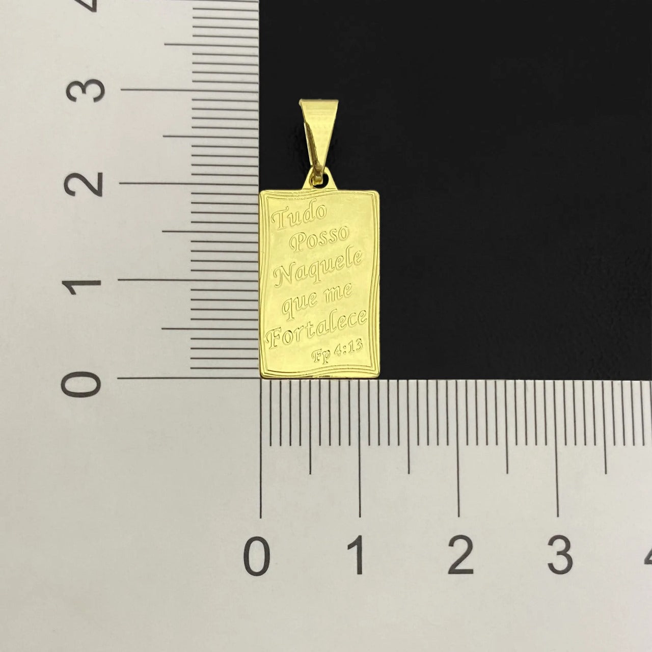 Pingente Salmos Banhado a Ouro 18k