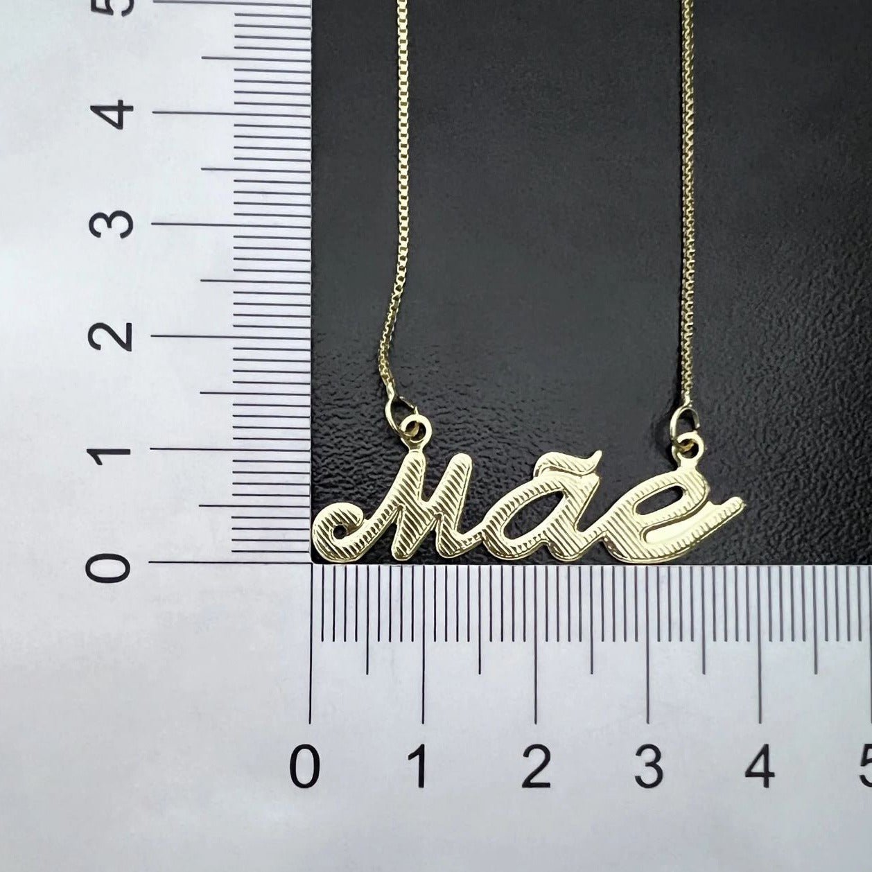 Colar Feminino Veneziana 1mm Mãe banhado a ouro 18k